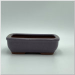 가든그린 보라 도자기 분재화분 Y-026 사각 분재분 : 가든그린