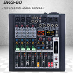 카날스 BKG-60 오디오믹서 6채널 블루투스 USB 녹음 학교 교회 강당 인터넷방송 : 인풋사운드