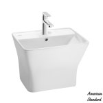 아메리칸스탠다드 세면대 플랫 내추럴 S 일체형 벽걸이 세면기 C135700L : NUOVO