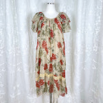 372 여자 플라워 프릴 롱원피스 : 언커먼빈티지