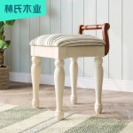 여학생 엔틱 심플 임씨 목조 미국식 작은 의자 소프트백 침실 화장대 네모난 가구 원목 : 에스겔