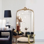 빈티지 전신 거울 유럽식 오디션을 볼 수 있는 북유럽 조각꽃 앤티크 전신거울에 자리 잡은 침실 거울의류점 미용실 전면에 : LaFor