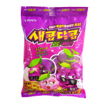 크라운 새콤달콤 포도복숭아 200g (1봉지) / 카라멜 츄잉캔디 간식 : 푸른농장몰