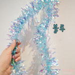 홀로그램 스팽글띠 모루 약 1m (6 color) 페이퍼케이크 장식 데코 이벤트 파티 : 페이지모모