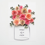 [초급]페이퍼플라워 종이장미 액자만들기 키트 DIY /동영상 지원 : 에바크래프트샵