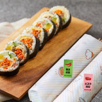 김밥 스티커 1000매 배달 배민 분식 음식 포장 주문 제작 스티커 : 오뿐아트