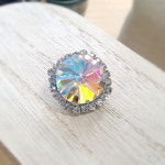 의류부자재 자켓 예쁜코트 진주 고급 큐빅보석 20MM원형 단추 : 톡톡스타일