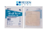 레노폼 에스비  2mm 10cm x 10cm (7cm x 7cm) 10매 폼드레싱 습윤밴드 욕창드레싱 : 리젠메디