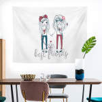 GT-J 1092 거실 인테리어 가리개커튼 앵글 가림막 패브릭포스터 사랑 일러스트 S/M/L : 어가네닷컴 NPNG