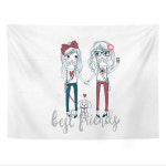 GT-J 1092 거실 인테리어 가리개커튼 앵글 가림막 패브릭포스터 사랑 일러스트 S/M/L : 어가네닷컴 NPNG