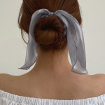 [더노블제작] 헤어스크런치 샤인벨리 리본 곱창끈 : 더노블