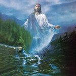 명화액자 l 성화 Living Water 인테리어 그림 캔버스 거실 추상화 선물 액자 : 태시스템