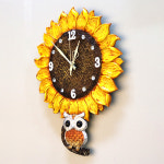 센스있는 집들이선물 해바라기 부엉이 벽시계 인테리어 시계 카페 개업 사무실선물 : 태민재