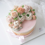앙금플라워떡케이크  로맨틱 크레센트 1호 달떡구르미 동탄 수원 오산 생신 기념일 돌잔치 환갑 칠순 팔순 떡케익 : 고급수제 앙금플라워떡케이크