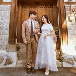 에스휴라인에이 | 대여 셀프 스몰 웨딩 오간자 미카도 실크 에이라인 드레스 야외 촬영 피로연 원피스 : 아베끄 르 땅