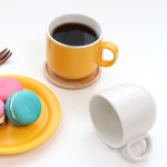 위즈라인 무광 홈카페 도자기 쁘띠 머그 1호 : 코지테이블