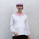 HA-115 핑크체크 쿨스판 위생복 : 참존어패럴