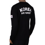 ROKAF 공군  로카프티 긴팔 검정 군용 군인티 기능성 쿨웨어 : 서울 군장점