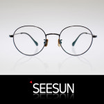 시선 T1112 동그란 안경 청광 블루라이트 차단 시력보호 안경 : 와우플러스