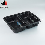 일회용 실링용기 70호2칸(흑색)반찬포장 JH 박스500개 : 제일팩