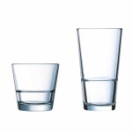 홈카페 카페유리잔 아이스잔 아코록 스택업 언더락/하이볼 21cl,26cl,32cl,35cl : 키친홀릭