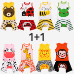 원플원 캐릭터 민소매 상하복세트 랜덤2개 700074 : 엠케이베이비몰