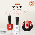 다이아미 미용사(네일) 제2과제 젤마블 세트, 선마블링 부채꼴 마블링 네일국시재료 : 다이아미 공식
