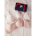 [갤러리아] 휠라언데웨어 노와이어 쿨 스트라이프 브라팬티세트 2종택1 FI4BAD2653(타임월드) : 갤러리아백화점