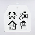 ga119-도어사인 문패 (양면) 동물병원앤미용 : 원츄