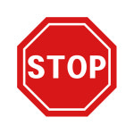 차량용 스톱 스티커 STOP : 자꾸 꾸밈