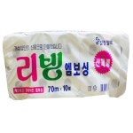 삼정펄프 리빙엠보싱 70mx10롤   두루마리화장지 : 강원종합유통