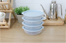 스카이블루 모던쿡 전자렌지용 밀폐용기 450ml 4종 세트 냉동밥 밑반찬 보관용기 반찬통 : ANDMORE