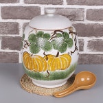 5kg들이 호박 잡곡단지 + 쌀바가지 여주 쌀항아리 쌀통 : 안녕도자기