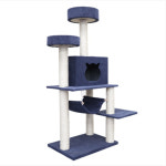 ASP 천 원룸 고양이 3단 중형 해먹 조립식 공간박스 골판지 먼치킨캣타워 캣타워DIY : 블루체어 펫