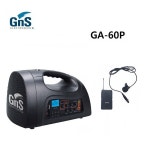 GNS GA-60P 지앤에스일렉트로닉스 충전식,무선마이크내장 휴대용 소형 앰프,USB,SD,녹음,알람,달력,절전 기능내장,FM 라디오기능 : 사운드-몰