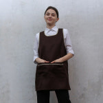 AP-059 커피  베이지띠 원피스앞치마 참존어패럴 참존까운 남여앞치마 카페식당 단체 홀 원피스 앞치마 서빙앞치마 홀앞치마 요리앞치마... 