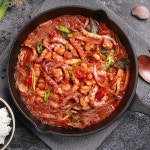 [맛집 캠핑용 밀키트] 부산 이여사네 조방낙지 낙곱새 낙지볶음 (2인분/1kg) : 이여사네 조방낙지