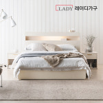 레이디가구 모노 LED 빅 3단서랍 수납 침대 Q_프레임 : 레이디가구 몰