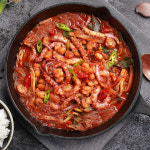 [맛집 캠핑용 밀키트] 부산 이여사네 조방낙지 낙곱새 낙지볶음 (2인분/1kg) : 이여사네 조방낙지