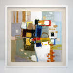 그림안 Contiguity 61x61cm 유화 아크릴화 작가작품 인테리어 추상화 20호 캔버스 모던 액자 : 그림안
