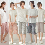 마누아 플라워 파자마 봄 여름 5부 7부 꽃바지 국내생산 60수 아사순면 프로방스 홈웨어 : 속옷마을