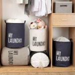 마이런드리 빨래바구니 북유럽풍 방수처리 패브릭바스켓  빨래통 햄퍼 세탁 바구니 4color : 바이빅컴퍼니