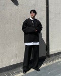 남자오버핏맨투맨 남자무지맨투맨 : 누프 neuf