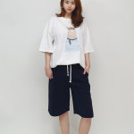 (8899입고)여성 빅사이즈 무지 트레이닝 국산 면 5부 반바지 : 미미룩mimirook