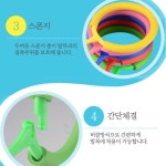 초등 유산소 한발점프줄넘기 유아체육 캠핑놀거리 초등운동 발목줄넘기 키즈 점핑 LED : 아토즈스토어