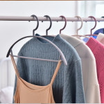 정장 코트 세탁소 플라스틱 옷걸이 5P 회전 논슬립 어깨뿔 미끄럼방지 : 좋은하루365일