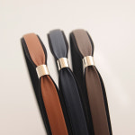 지민st 헤어밴드 심플 레더 가죽 골드링 머리띠(3colors) H0547 : 제이로렌