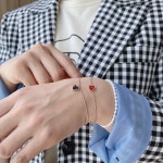 [포미골드]  14K 18K 에폭 하트 얼굴 팔찌 : 포미골드