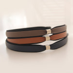 지민st 헤어밴드 심플 레더 가죽 골드링 머리띠(3colors) H0547 : 제이로렌