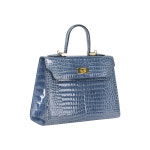 호미가 악어가죽 여성토트백 샬롯28 스페셜 아스트라블루 : 호미가